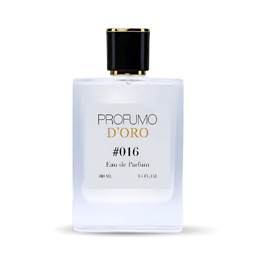Profumo D’oro #016 – markanter Herrenflakon, Hauptansicht des würzig-explosiven Eau de Parfum